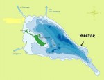 Карта глубин озера Глубокое